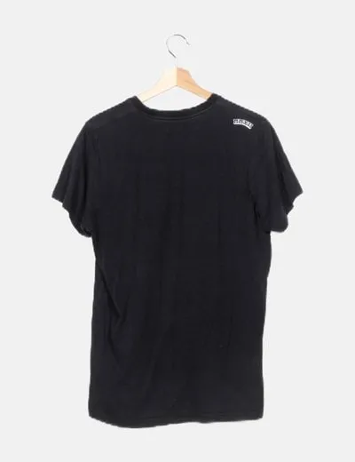 Adidas Camiseta negra dibujo