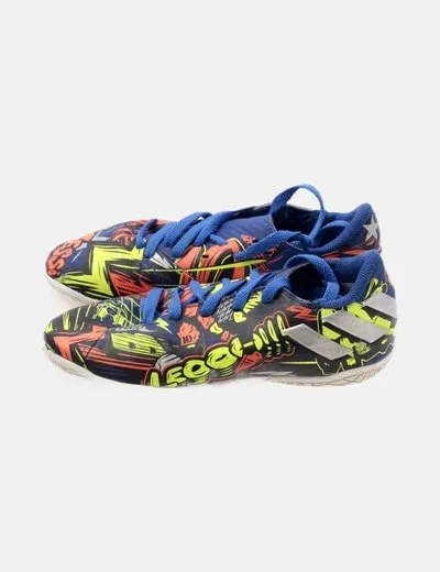 Adidas Deportiva azul estampada