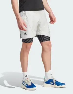 ADIDAS PANTALóN CORTO TENNIS AEROREADY TWOINONE PRO