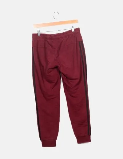Adidas Pantalón granate chándal