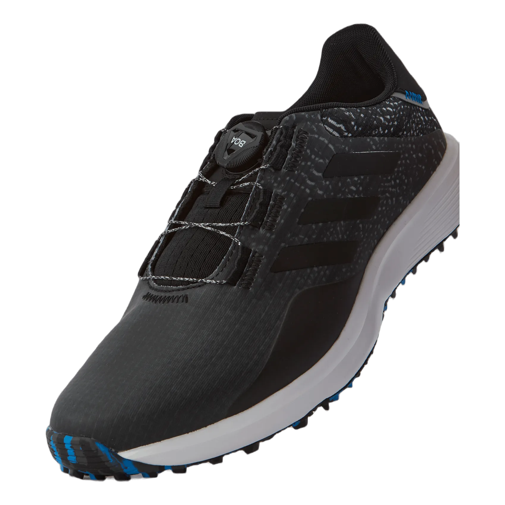 Adidas S2G BOA Wide Spikeless Golf Shoes Core Black / Core Black / Grey Six