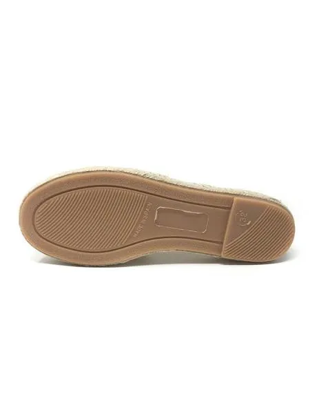alpargata lino beige con puntilla