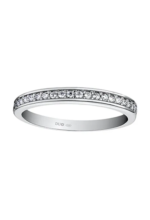 ANILLO DE COMPROMISO ORO BLANCO MEDIA ALIANZA CON DIAMANTES 028_100111