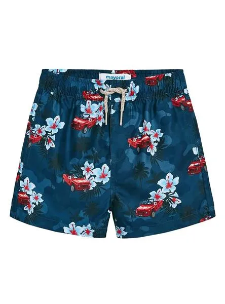 bañador mayoral tropical azul para niño