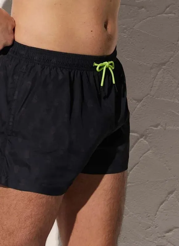 Bañador Ysabel Mora de hombre en negro estampado con calaveras