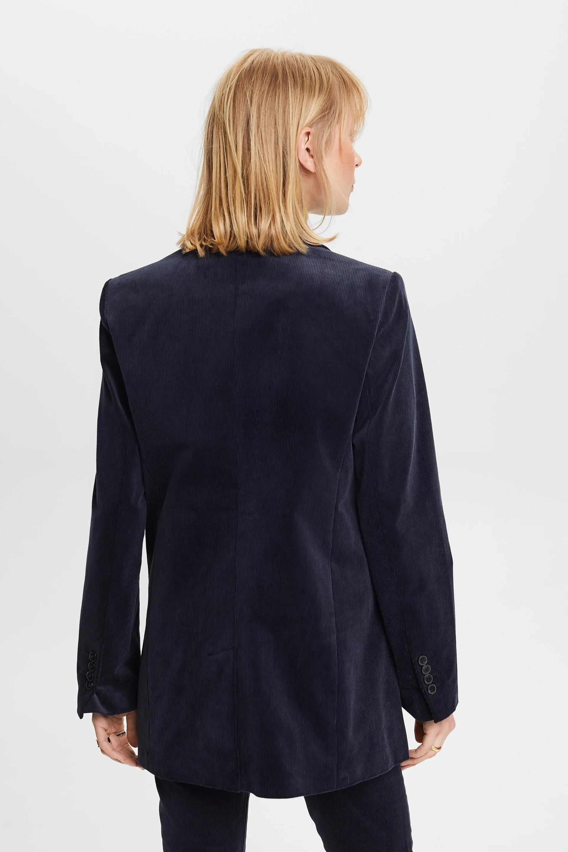 Blazer de pana con doble botonadura