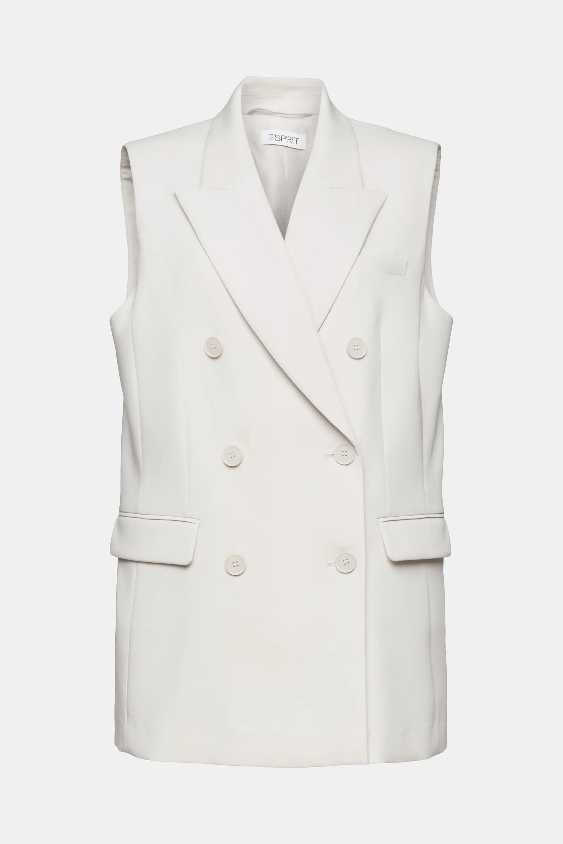 Blazer tipo chaleco de doble botonadura