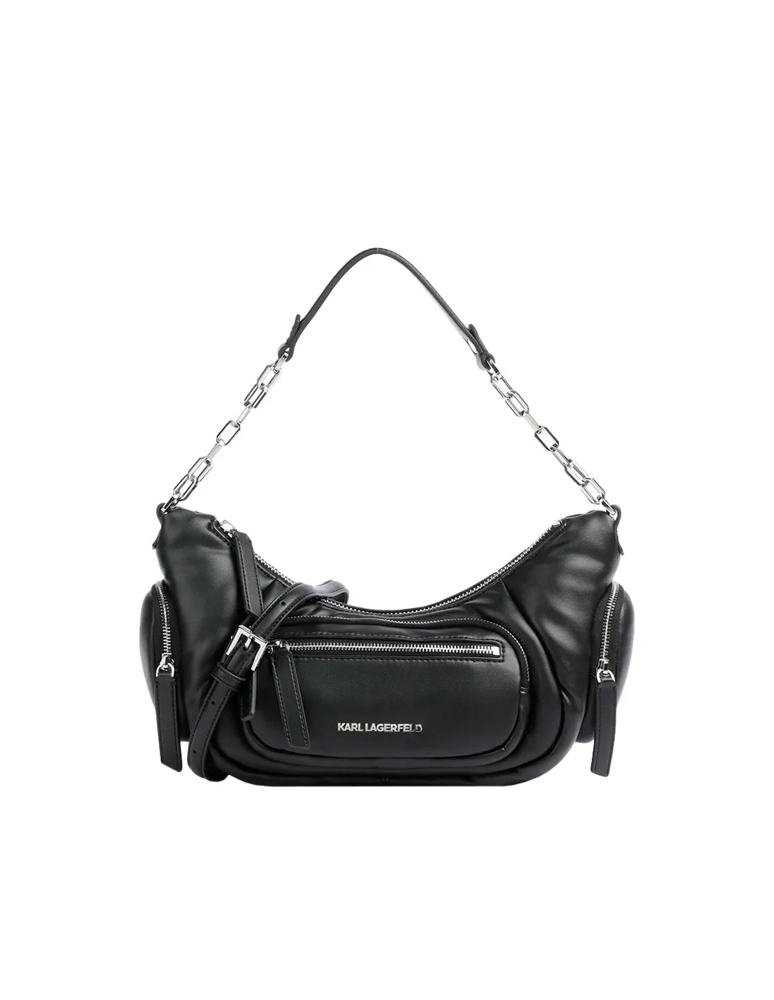 Bolso de hombro mediano K/City negro