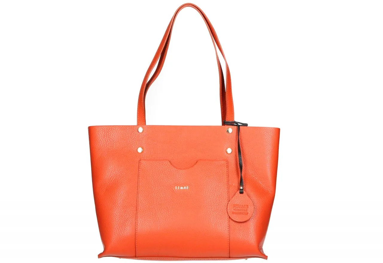 Bolso Piel Coral Asas Hombro Bolsillo Delantero