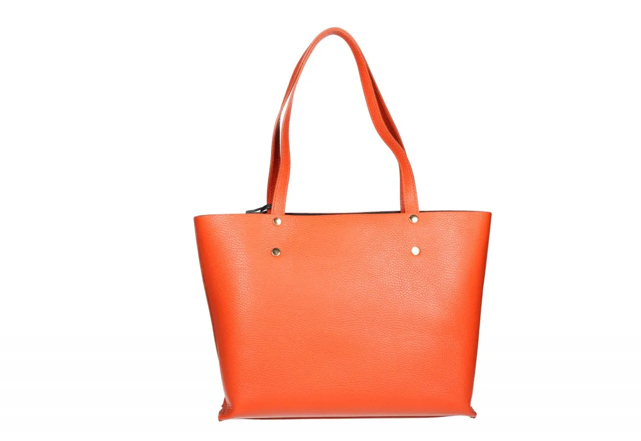 Bolso Piel Coral Asas Hombro Bolsillo Delantero
