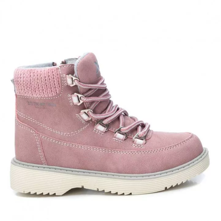 Botines Xti rosas con cordones