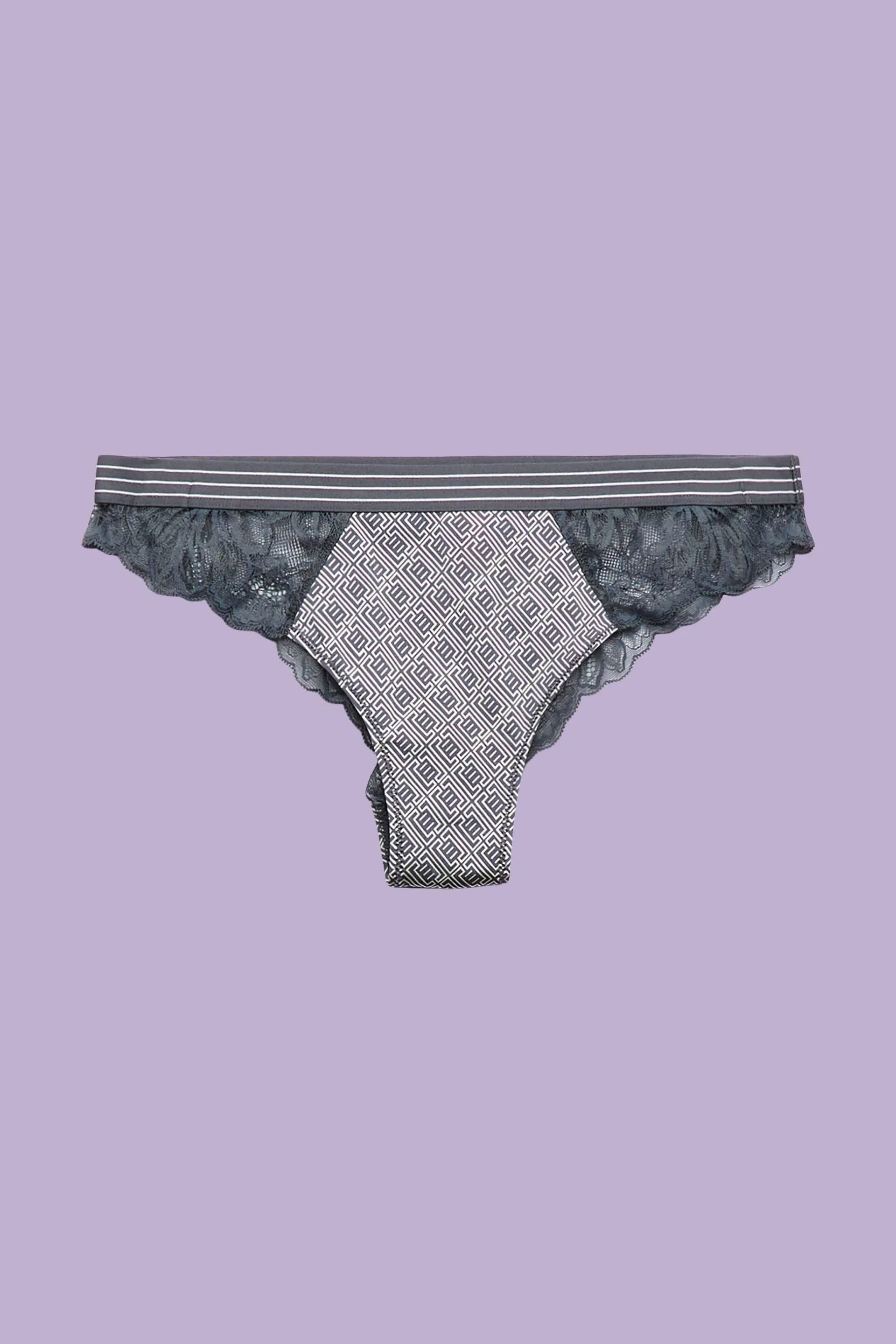 Braguita brasileña de encaje con estampado