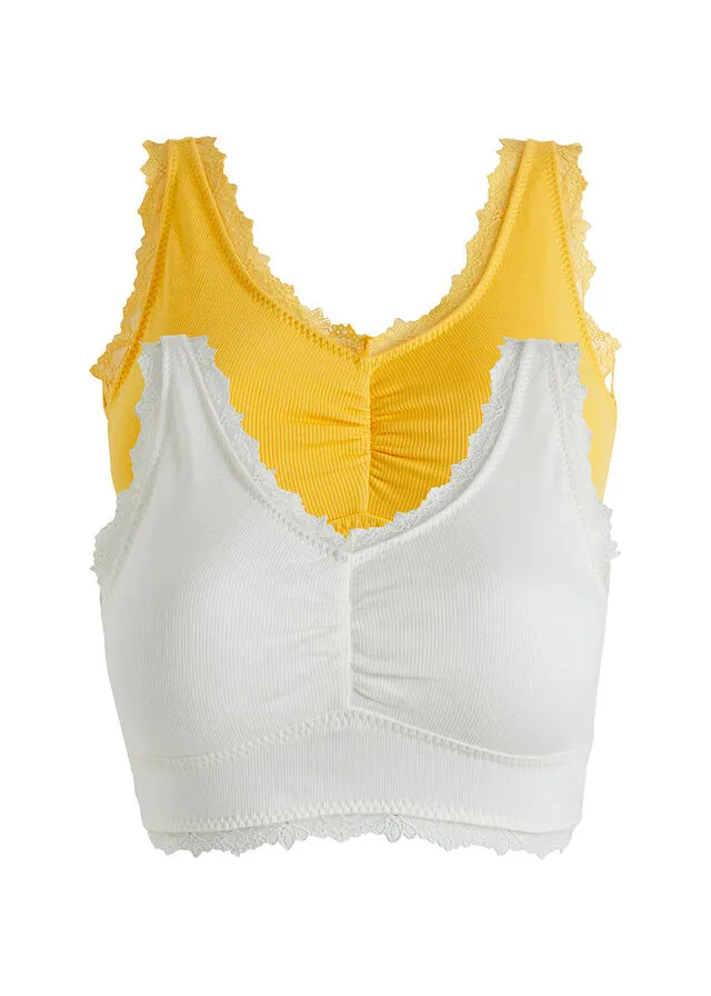 BUSTIER GIRASOLBLANCO LANA