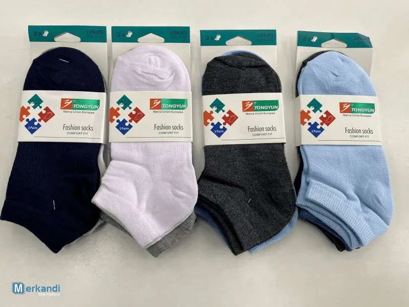 Calcetines Cortos Infantiles Ref. 1132 Suaves y Adaptables. Colores Surtidos.