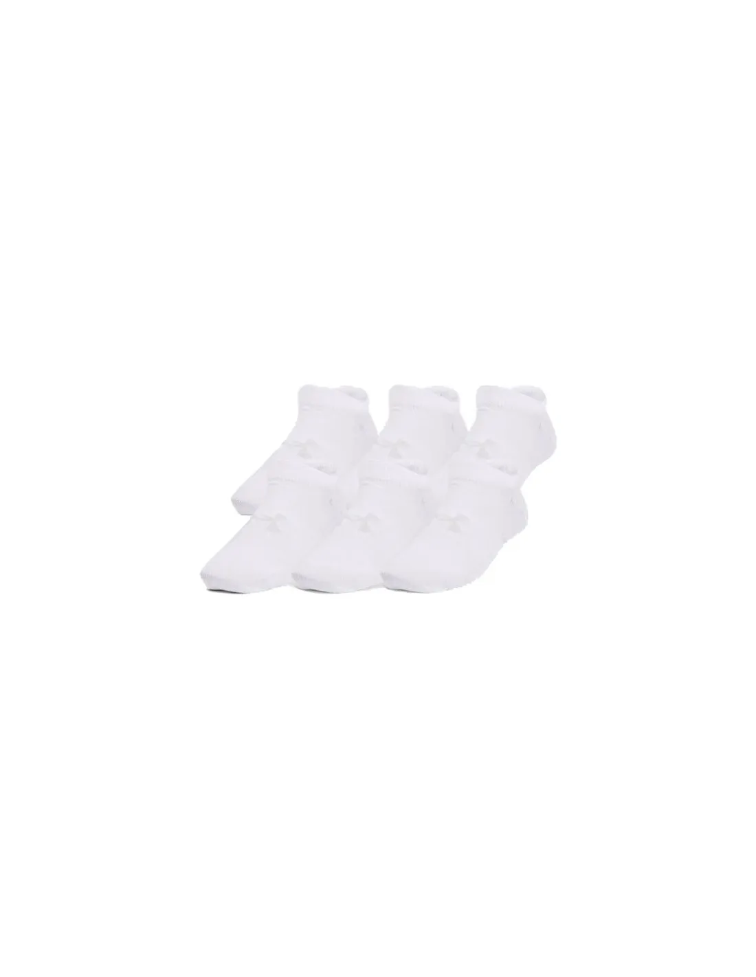 Calcetines Under Armour Essential No Show Infantil Wh