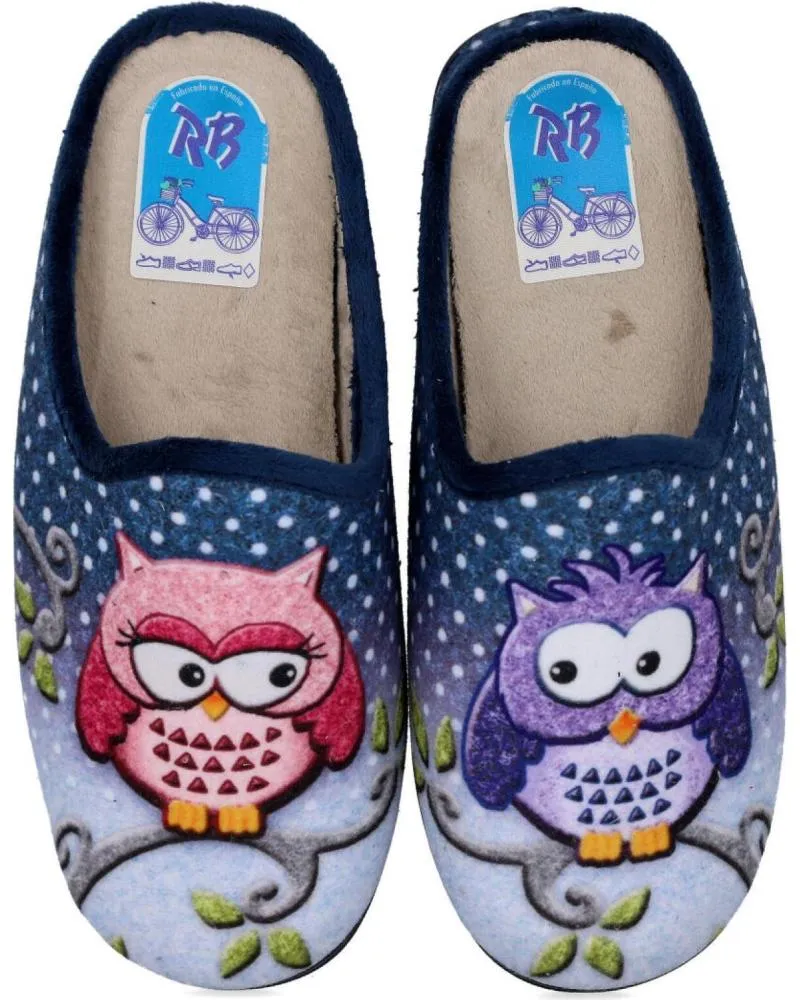 Calzado de casa de Mujer L&R SHOES LR SHOES 153 ZAPATILLAS DE CASA MUJER AZUL