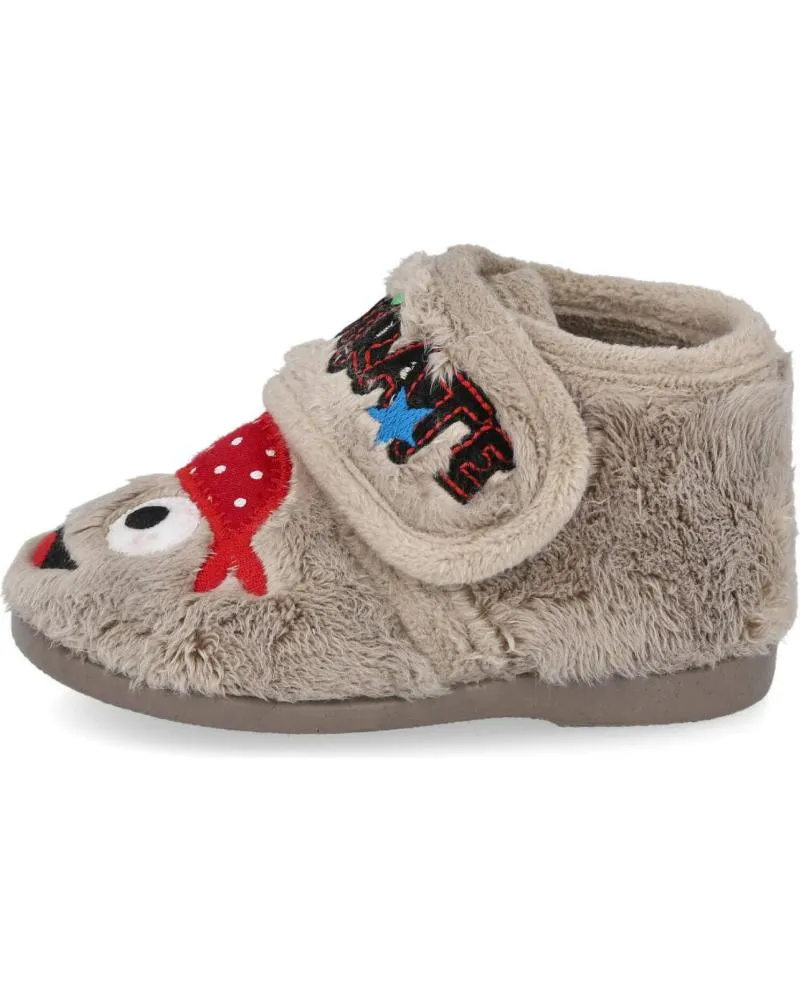 CALZADO DE CASA DE NIñO VULLADI 5109123 ZAPATILLAS DE CASA NI TAUPE