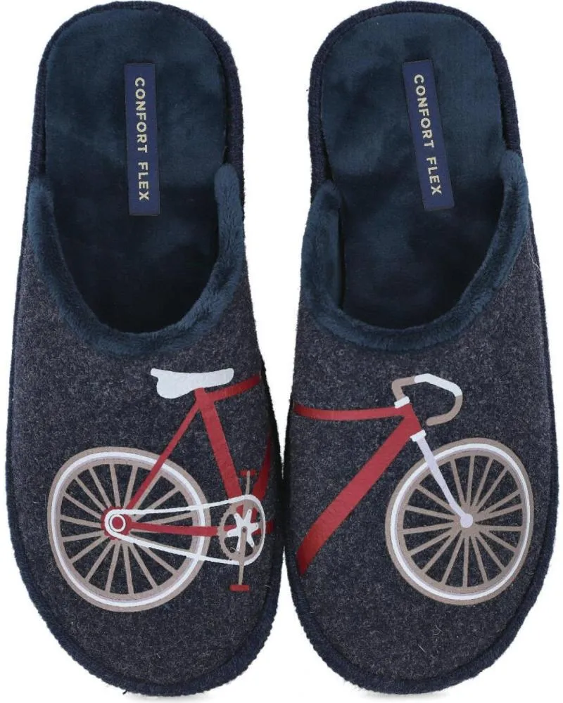 CALZADO DE CASA PINTURINES  DE HOMBRE J ORTEGA C219 ZAPATILLAS DE ESTAR POR CASA PARA HOMBRE  AZUL