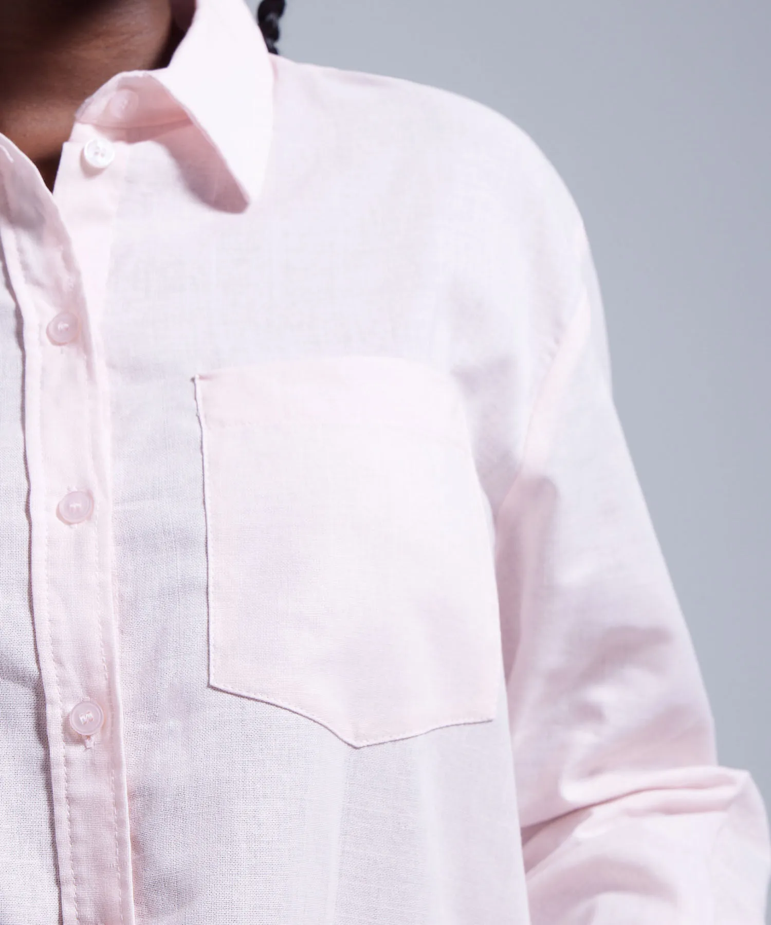 Camisa Manga Larga Con Bolsillo