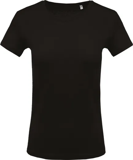 Camiseta Con Cuello Redondo De Mujer