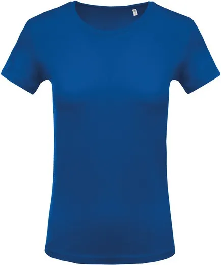 Camiseta Con Cuello Redondo De Mujer
