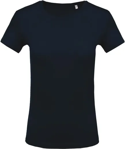 Camiseta Con Cuello Redondo De Mujer