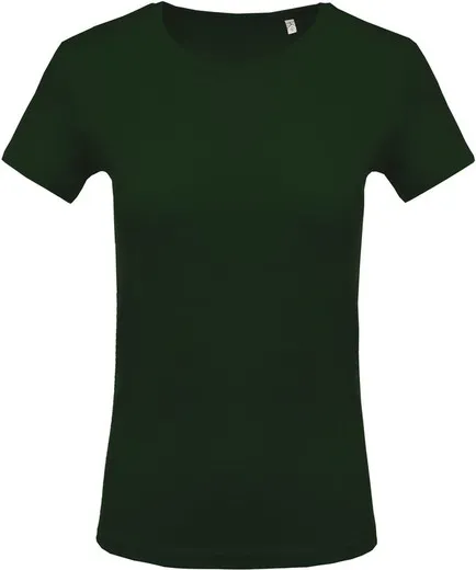 Camiseta Con Cuello Redondo De Mujer