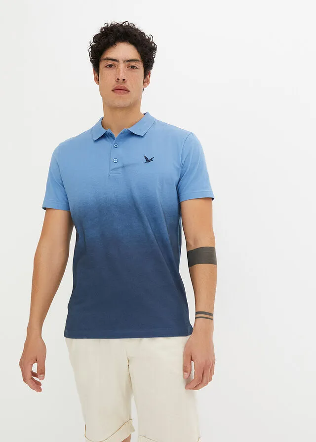 Camiseta de tipo polo Azul cristal