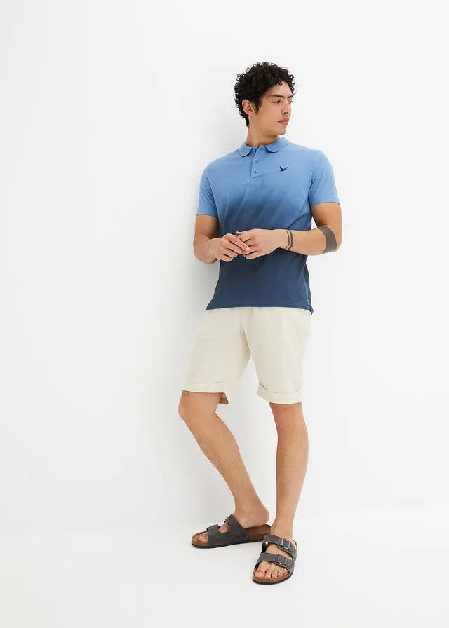 Camiseta de tipo polo Azul cristal