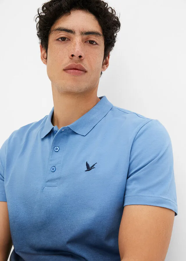 Camiseta de tipo polo Azul cristal