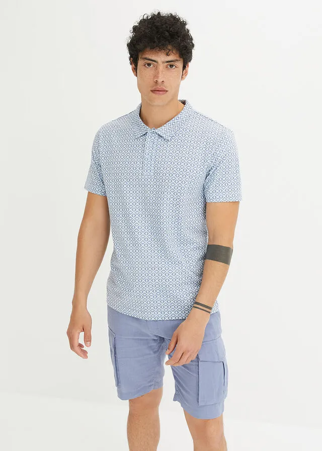 CAMISETA DE TIPO POLO AZUL PáLIDOíNDIGO