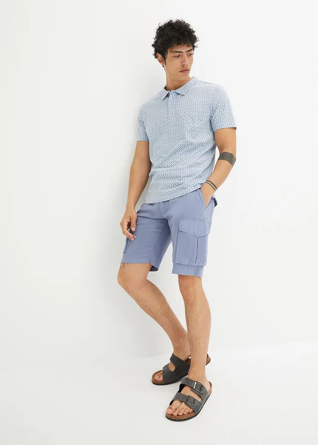 CAMISETA DE TIPO POLO AZUL PáLIDOíNDIGO