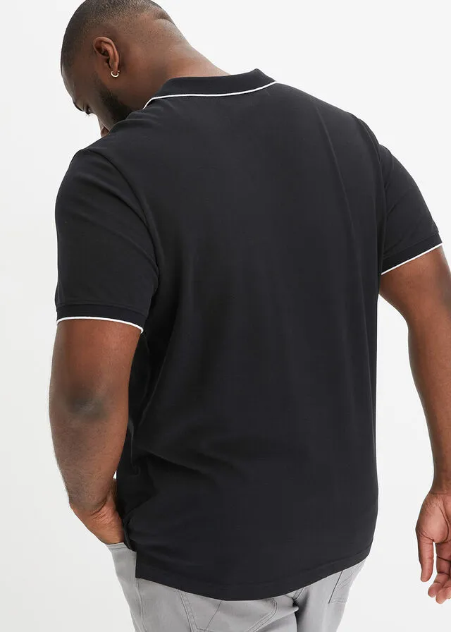 CAMISETA DE TIPO POLO NEGROBLANCO