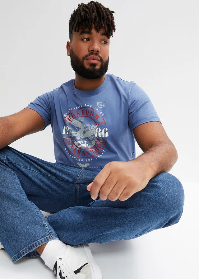 Camiseta Denim estampado