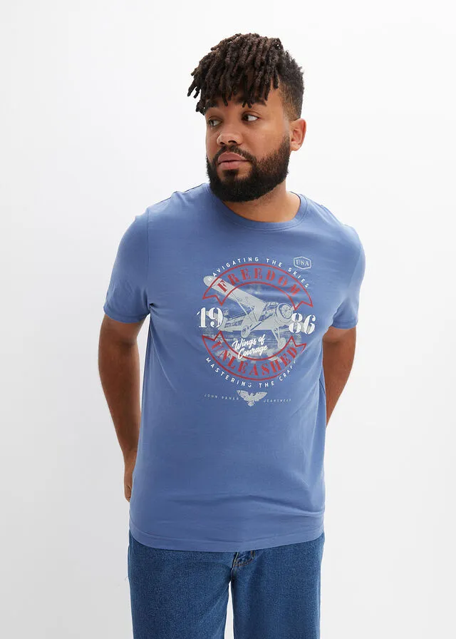 Camiseta Denim estampado
