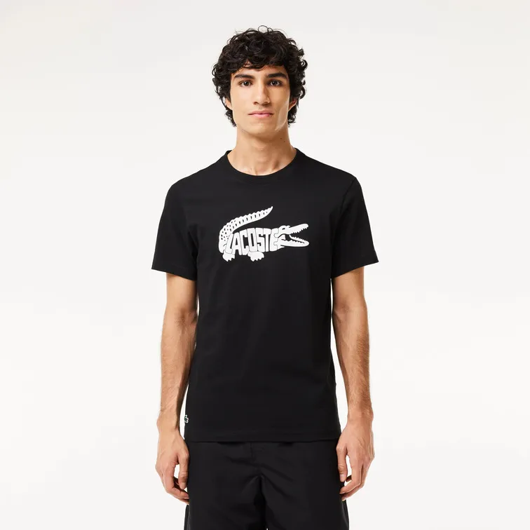 CAMISETA DEPORTIVA HOMBRE LACOSTE ULTRADRY CON ESTAMPADO DEL COCODRILO