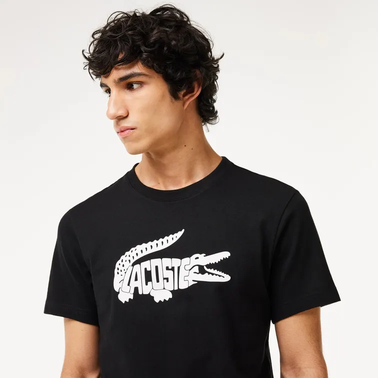 CAMISETA DEPORTIVA HOMBRE LACOSTE ULTRADRY CON ESTAMPADO DEL COCODRILO