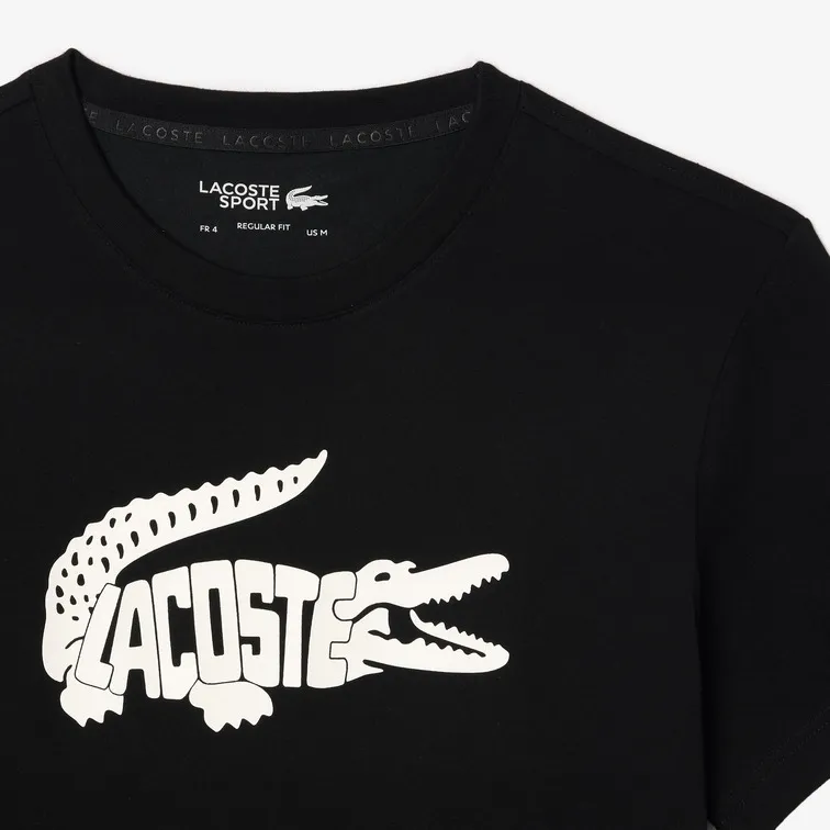 CAMISETA DEPORTIVA HOMBRE LACOSTE ULTRADRY CON ESTAMPADO DEL COCODRILO