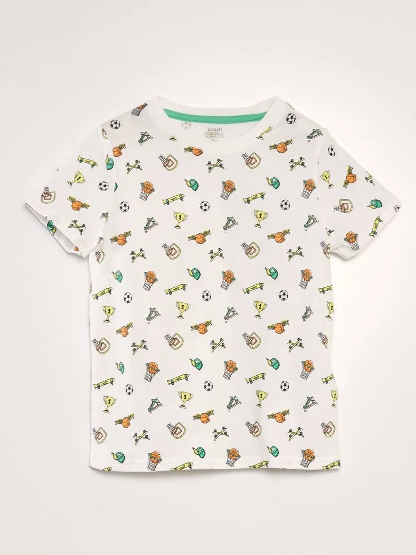 CAMISETA ESTAMPADA  BEIGE