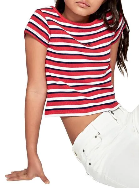 camiseta pepe jeans sophie rojo para niña