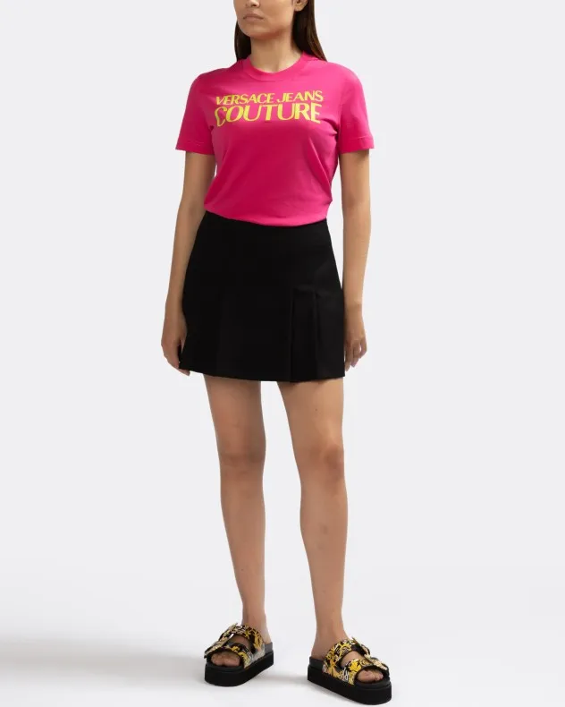 Camiseta Versace Jeans Couture 74HAHT03 Rosa