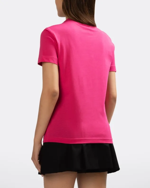 Camiseta Versace Jeans Couture 74HAHT03 Rosa