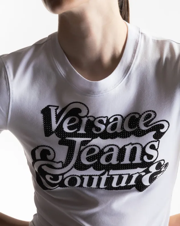 Camiseta Versace Jeans Couture 75HAHG02 Blanco