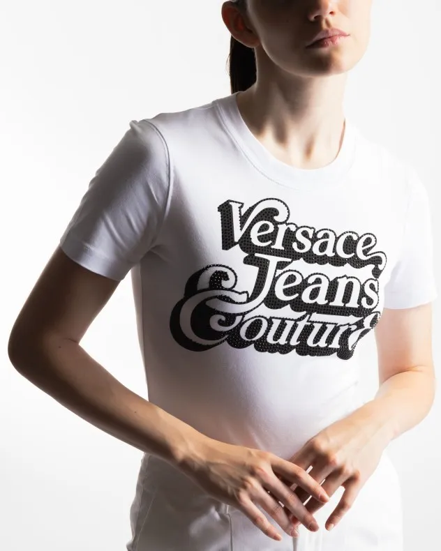 Camiseta Versace Jeans Couture 75HAHG02 Blanco
