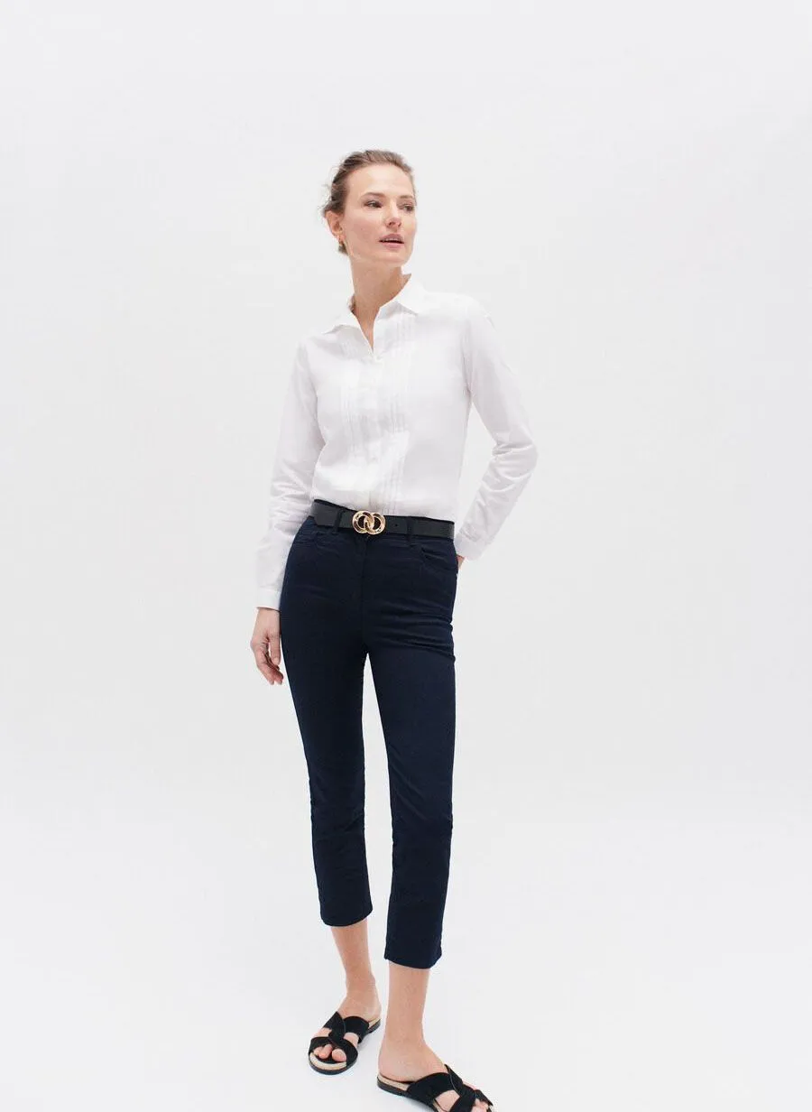 CAROLL MASONB  PANTALóN CAPRI DE MEZCLA DE ALGODóN EN AZUL