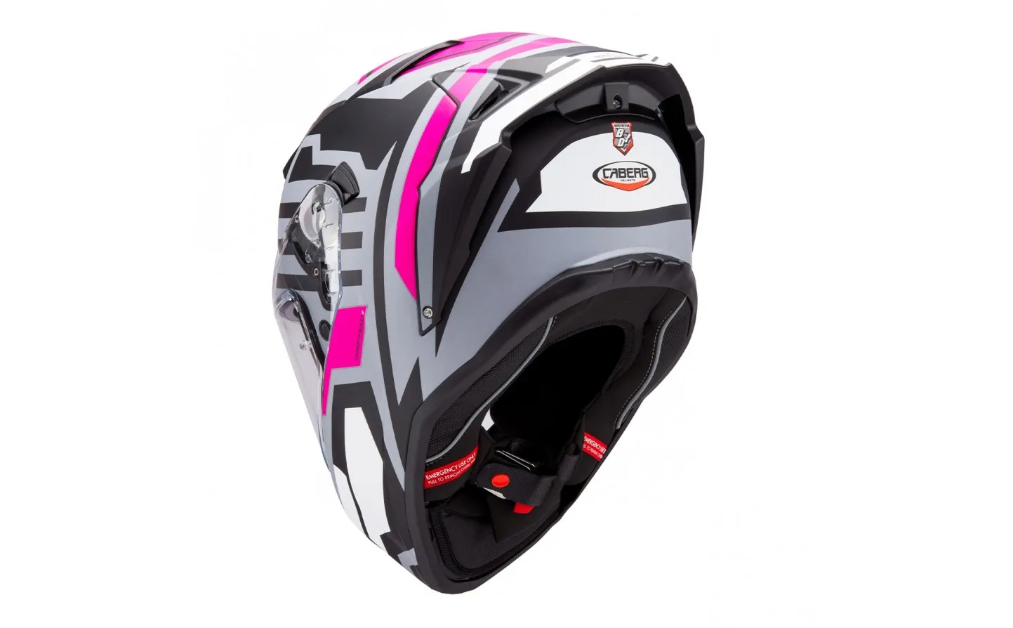 Casco Caberg Drift Evo II Horizon Gris Mate Negro Fucsia |C2RF60N6|