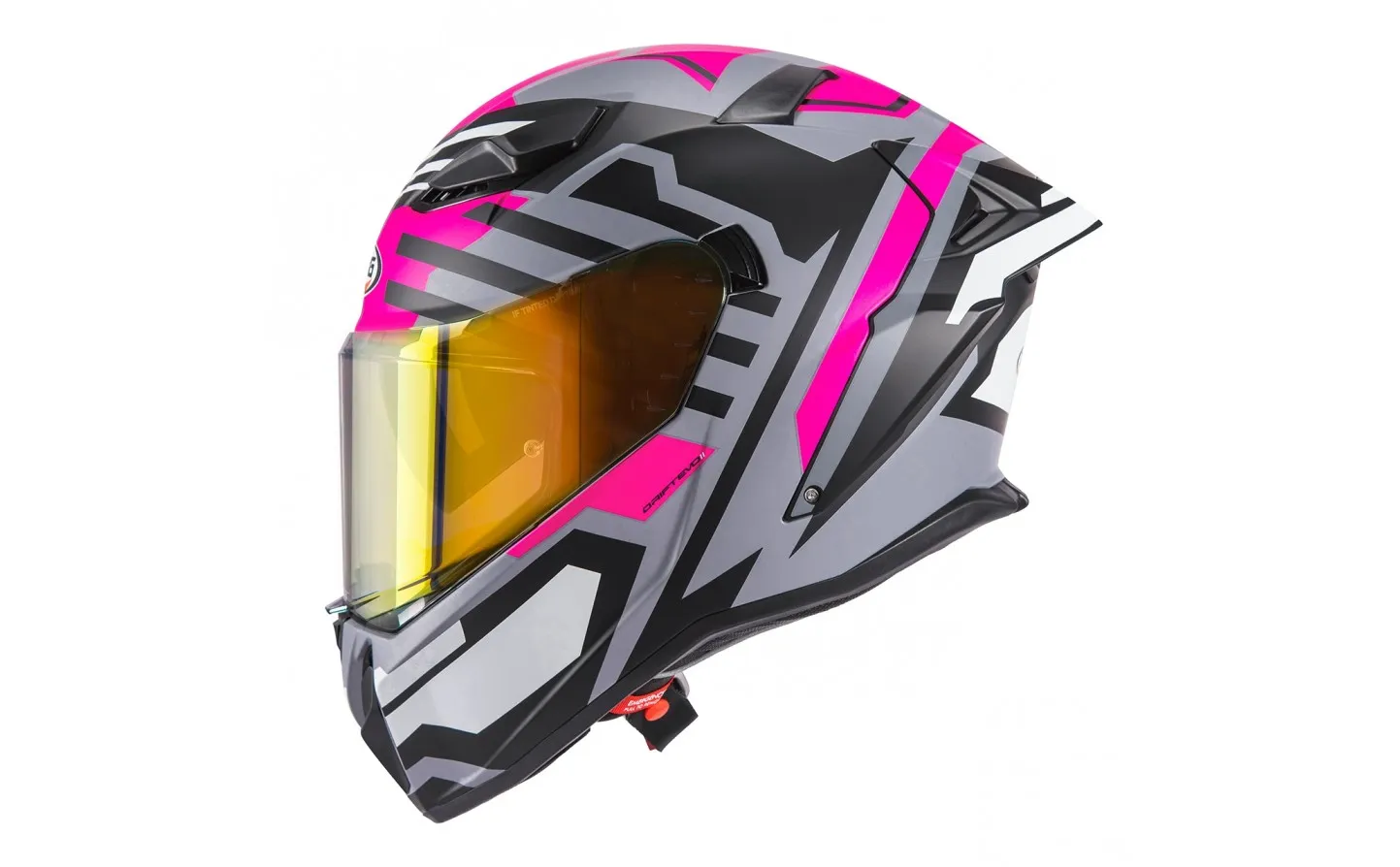 Casco Caberg Drift Evo II Horizon Gris Mate Negro Fucsia |C2RF60N6|
