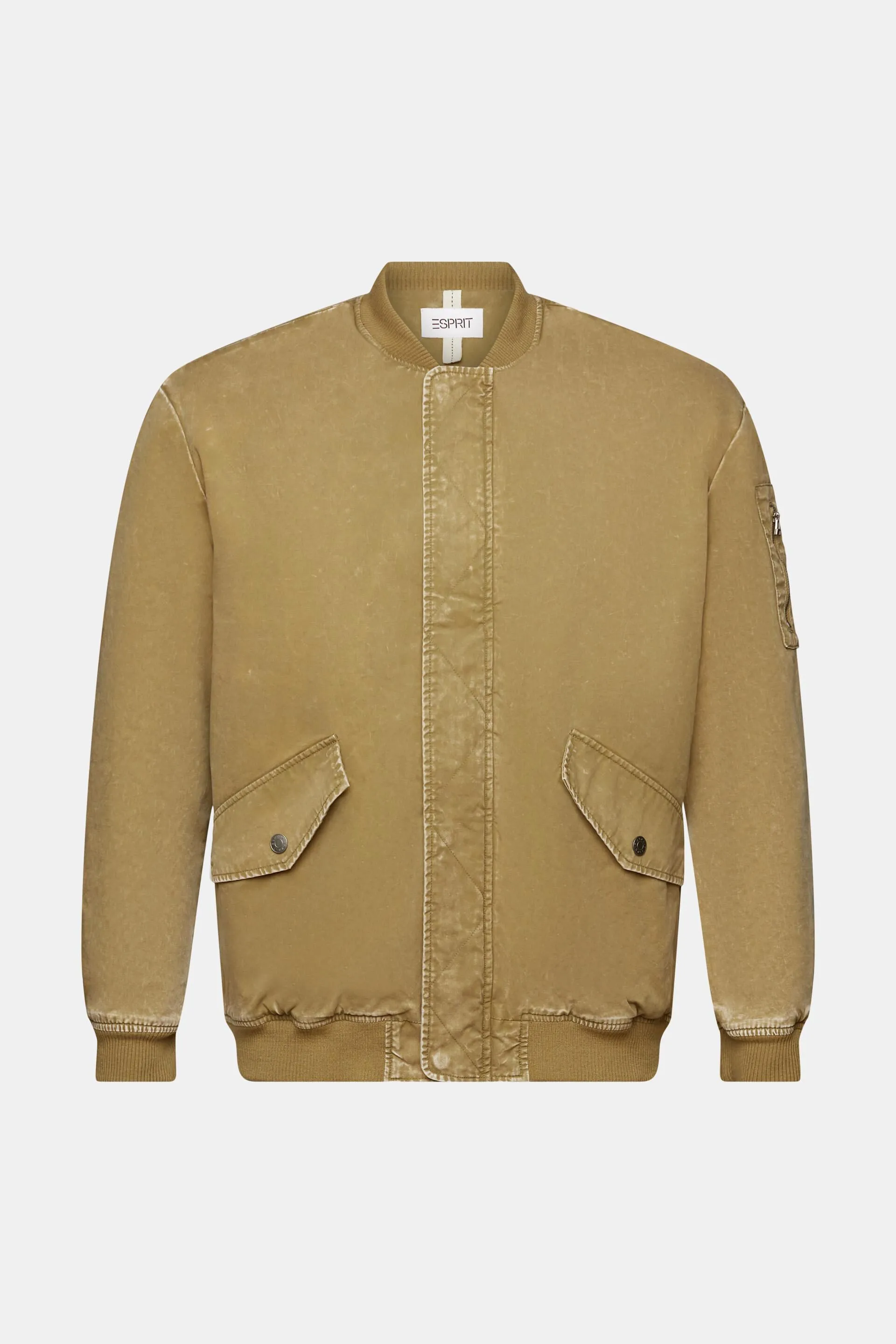 Cazadora bomber con efecto lavado