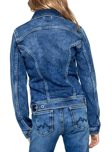 cazadora vaquera pepe jeans berry para niña