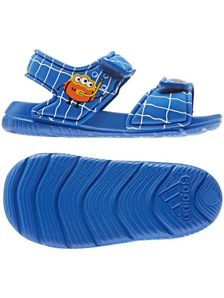 chanclas adidas altaswim l azul/naranja